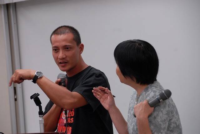 ウエニーTMPCWA副委員長は工場内での闘争を報告